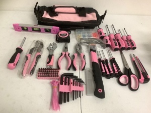 Pink Tool Kit w/ Bag, Appears New, Sold as is