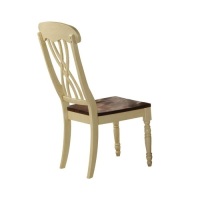 ACME Dylan Side Chair (Set-2) - 70333 - Buttermilk & Oak. Appear New