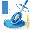 VINGLI Automatic Pool Vacuum Cleaner with with 33FT Hoses Blue and White