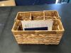 Handwoven Silverware Organizer w/ Handle, 4 Compartments - 2