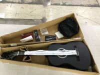 Beginner Acoustic Guitar Set w/ Case, Strap, Extra Strings - 38in
