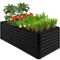 Outdoor Metal Raised Garden Bed for Vegetables, Flowers, Herbs - 6x3x2ft