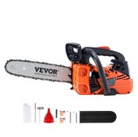 VEVOR 25.4CC 12" 1.2HP, Gasoline Powered Chain Saw