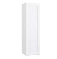 Hampton Bay Courtland 12 in. W x 12 in. D x 42 in. H Assembled Shaker Wall Kitchen Cabinet in Polar White