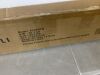2 Flip Drawers Walnut Fluted Door 31.5 inch W Shoe Cabinet - 5
