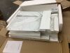 BYBLIGHT Roesler White Engineered Wood 63 in. Pedestal Dining Table Seats 4-6 - 2