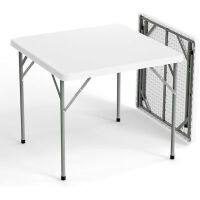 VINGLI 34-in W White Foldable Card Square Table
