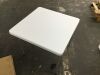 VINGLI 34-in W White Foldable Card Square Table - 2