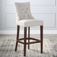 Belham Living Thomas Tufted Tweed Bar Stool. Appears New