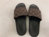 Louis Vuitton Slides, Authenticity Unknown, Size 11, E-Comm Return