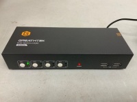Greathtek KVM Switch 4 Port, Appears New