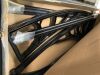 VINGLI 40D x 80W Window Awning with Drainage and ABS Bracket Polycarbonate Cover UV Rain and Snow Protection for Porch Brown Board and Black Bracket - 2