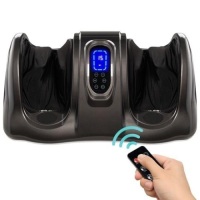 Therapeutic Foot Massager w/ High Intensity Rollers, Remote, 3 Modes, Grey. Appears New.&nbsp;