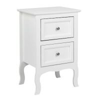 VINGLI White 2-Drawer 15.7-in W x 23.7-in H Nightstand