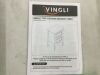 VINGLI White 2-Drawer 15.7-in W x 23.7-in H Nightstand - 4