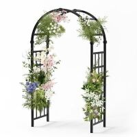 VINGLI 94H x 60W Heavy Duty PVC Garden Arbor