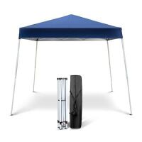 VINGLI 6x6 FT Pop Up Canopy Tent with Carry Bag Slant Legs