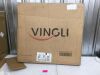 VINGLI 2-pcs Black Stackable Outdoor Dining Chairs with Comfortable Sling High Back Chairs - 2