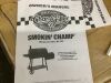Char-Griller Smokin' Champ Charcoal Grill Offset Smoker in Black with Charcoal Tray and Dual Damper Controls - Appears Complete, Cosmetic Damage - 4