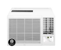 LG 18,000 BTU 230-Volt Window Air Conditioner Unit Cools 1000 sq. ft. with Heater, Remote and Dehumidifier in White