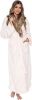 Lot of (5) Silver Lilly Faux Fur Women Long Robe White