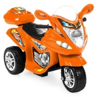 6V 3-Wheel Motorcycle Ride On Toy w/ LED Lights, Music, Horn, Storage&nbsp;&nbsp;