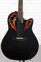 Glarry 41" Cutaway Spruce Panel Ballad Acoustic Guitar Black