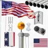 VINGLI 25ft Sectional Aluminum Flagpole Kit