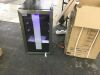17.3 in. Single Zone-130 Can Freestanding Beverage and Wine Cooler in Silver, LED Light, UV Protection - 2