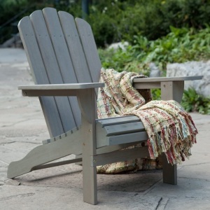 Belham Living Shoreline Wooden Adirondack Chair - Driftwood. Appears New