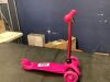 Kids Mini Kick Scooter Toy w/ Colorful Light-Up Wheels, Adjustable T-Bar - 2
