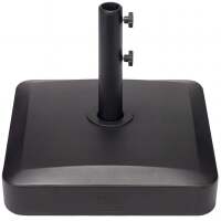 Plastic Patio Umbrella Base Pole Holder Accessory w/ Adjustable Knob