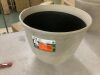 Vigoro Sloan Large Cream Recycled Resin Round Planter with Drainage Holes (17 in. L x 17 in. W x 13.5 in. H) - 2