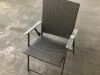 StyleWell Folding Wicker Outdoor Dining Chair - 2