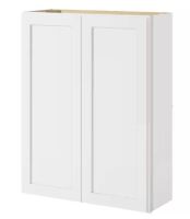 Hampton Bay Avondale 33 in. W x 12 in. D x 42 in. H Ready to Assemble Plywood Shaker Wall Kitchen Cabinet in Alpine White
