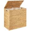Large Laundry Hamper W/ Lid, Woven Laundry Basket, W/ Liner, 30 Gal (114L)