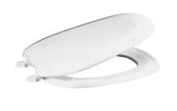 CENTOCO Eljer Emblem Round Square Toilet Seat in White