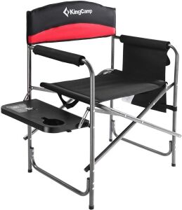 KingCamp Compact Camping Folding Chair with Side Table and Storage Pocket
