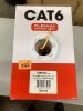 Plenum Cat6 Ethernet Cable 1000ft (CMP) Yellow | 550MHz (UTP) 10 Gigabit Network 23AWG Solid Wire - 4