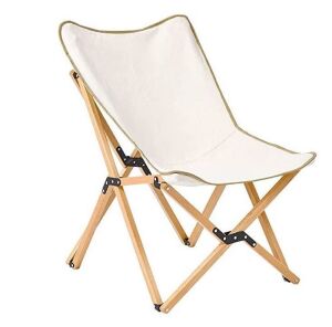 Balee Wood Folding Butterfly Beach Chair with Storage Bag