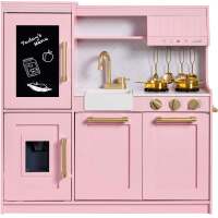 Pretend Play Kitchen with Framed Chalkboard