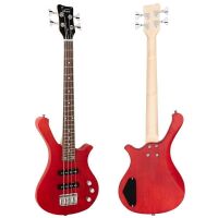 Glarry GW101 36in Mini Electric Bass Guitar Red