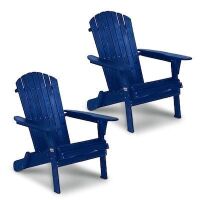VINGLI 2-Pcs Folding Adirondack Chairs for Outdoor