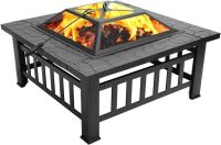 32" Square Metal Fire PIt