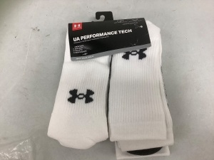 Under Armour Mens Socks, Size 9-12.5, Appears New