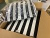 ARDEN 24 in x 24 in 2-Piece Foam Deep Seating Outdoor Lounge Chair Cushion in Black Cabana Stripe - 2