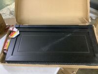 Set of Solid Wood Swinging Cafe Doors, Black