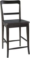 Stone & Beam Modern Farmhouse Counter-Height Barstool, 39"H, Birch Wood, Dark Gray