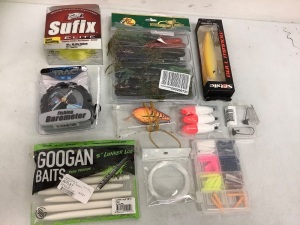 Lot of (10) Fishing Accessories, E-Commerce Return, Sold as is