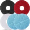 5 Pack 12" Commercial Microfiber Carpet Bonnet Mopping Buffing Pad Floor Machine Pads